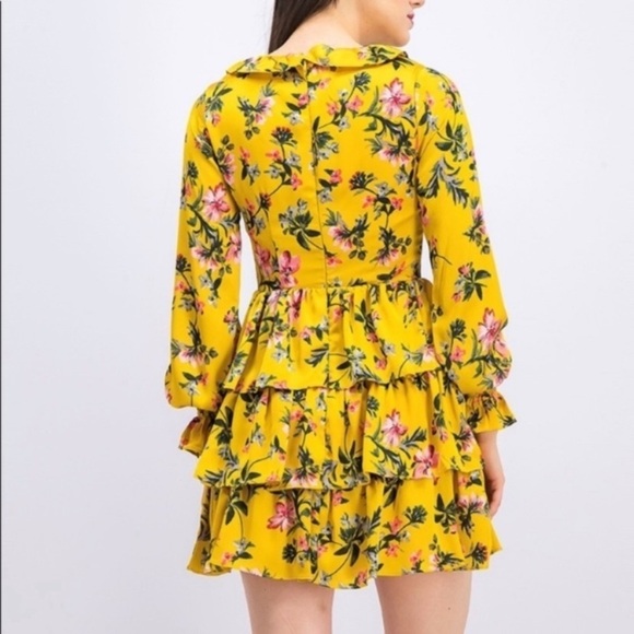 AVEC LES FILLES Floral Ruffled Dress - Picture 2 of 16